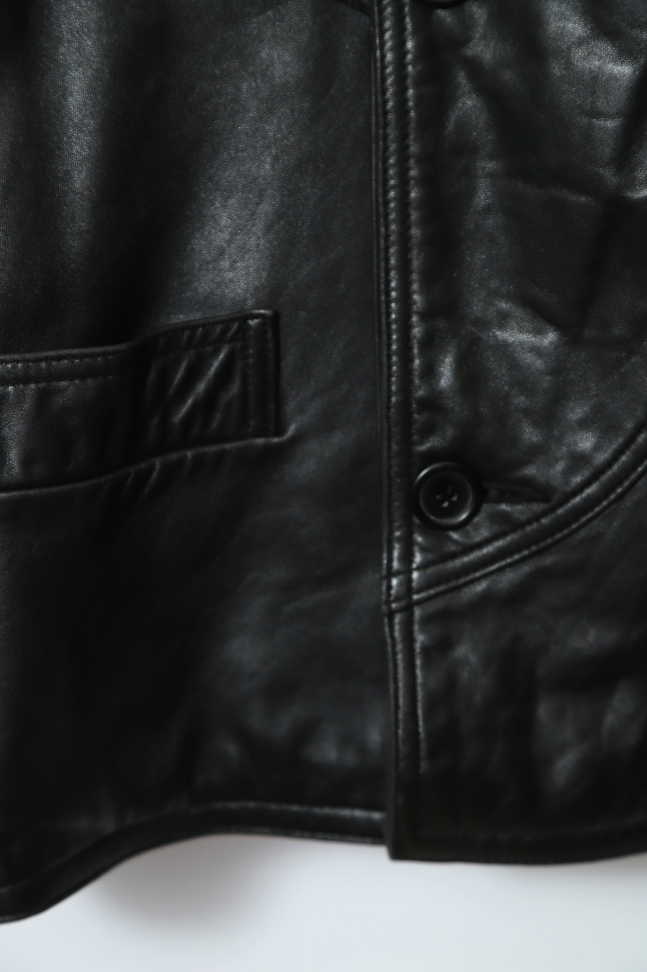 VINTAGE COVERALL LEATHER JACKET/XL - 画像 (9)