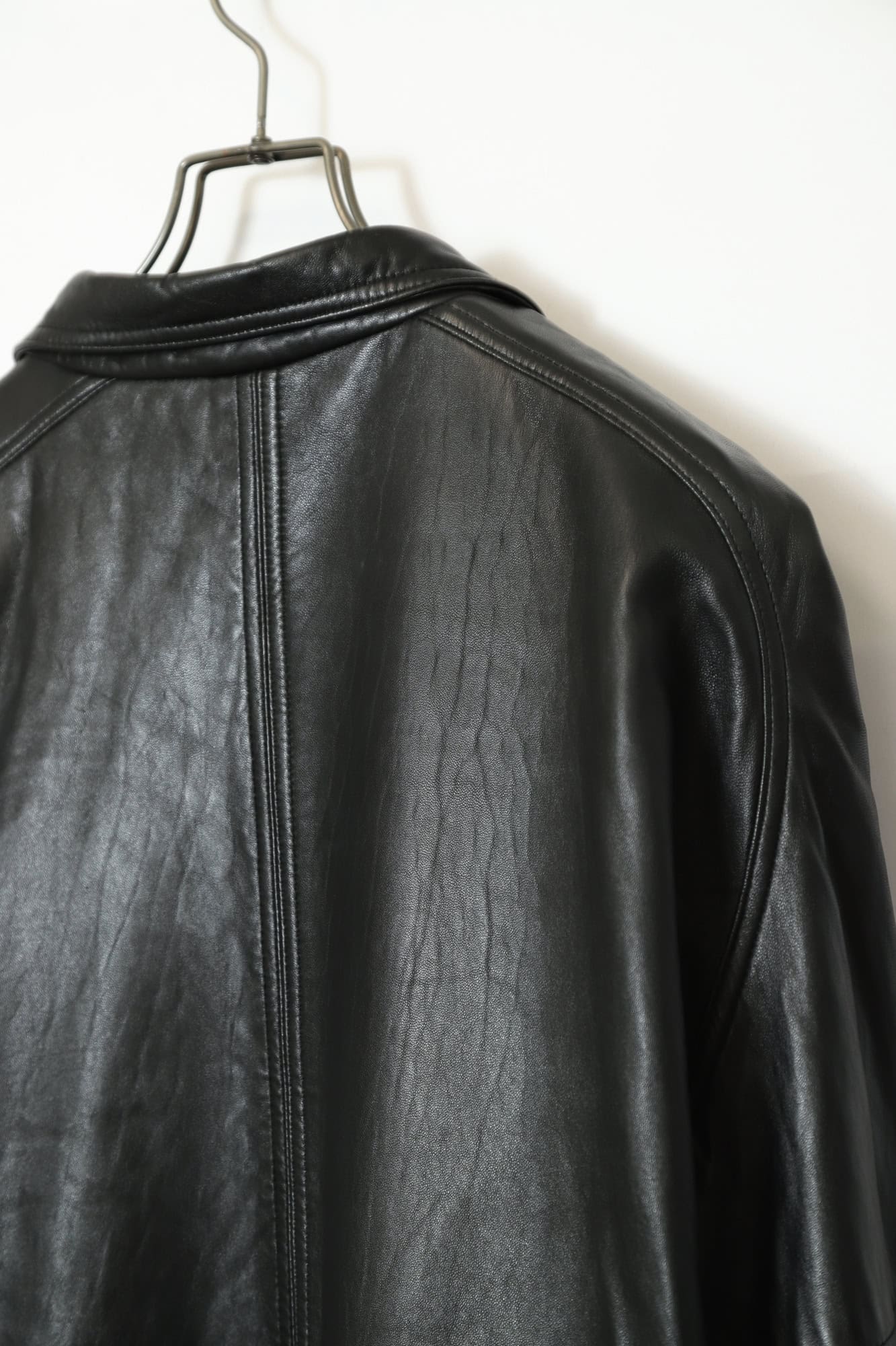 VINTAGE COVERALL LEATHER JACKET/XL - 画像 (12)