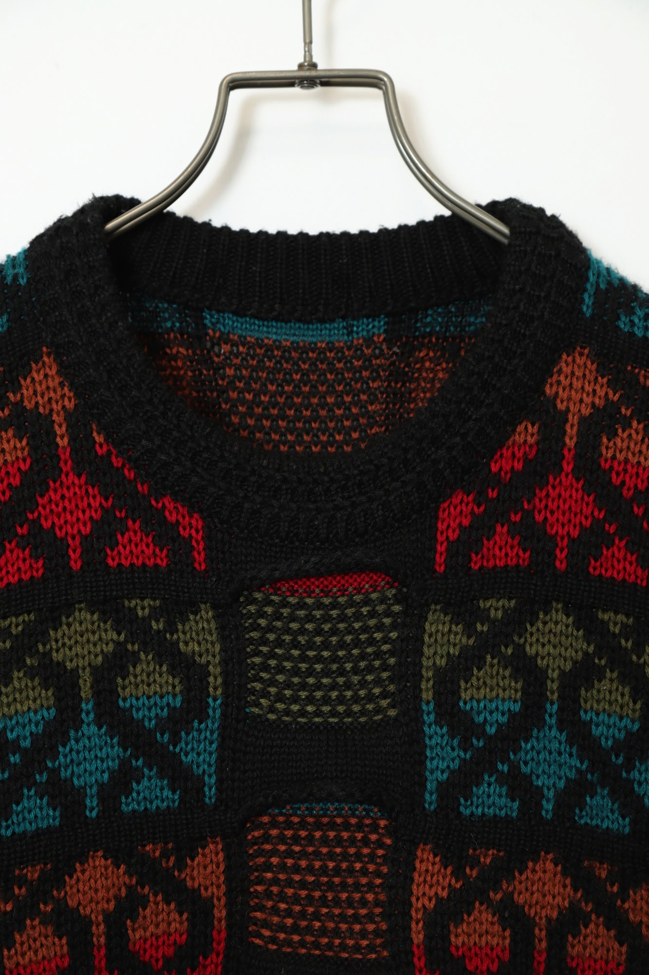 Alternative view of VINTAGE JAQUARD KNITTED SWEATER/L