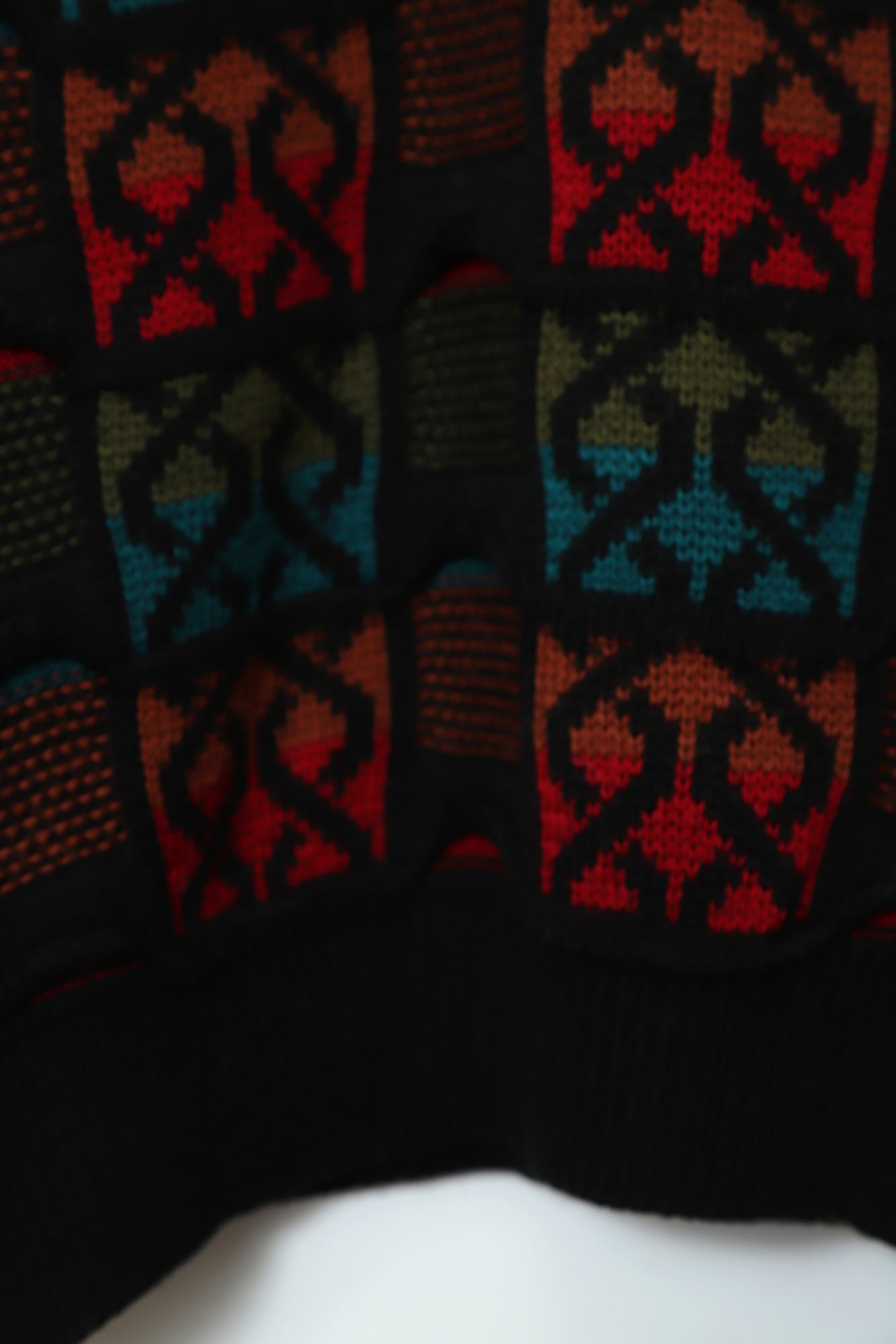 VINTAGE JAQUARD KNITTED SWEATER/L - 画像 (12)