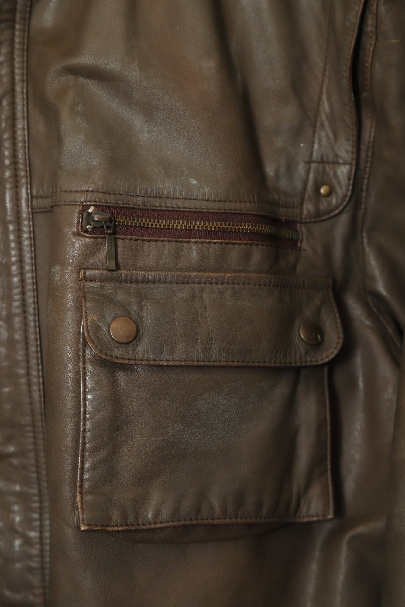 VINTAGE LEATHER JACKET/M - 画像 (5)