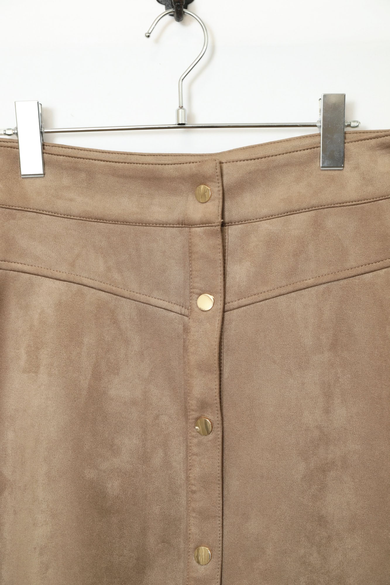 Alternative view of VINTAGE FAKE SUEDE LEATHER SKIRT/W72