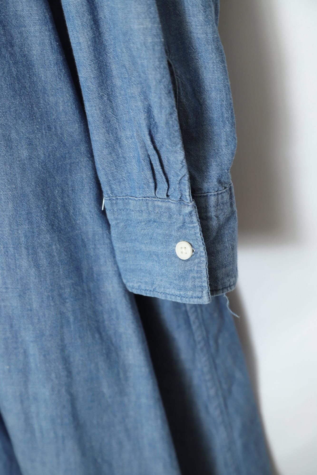 VINTAGE CHAMBRAY ONEPIECE SHIRT/L - 画像 (5)