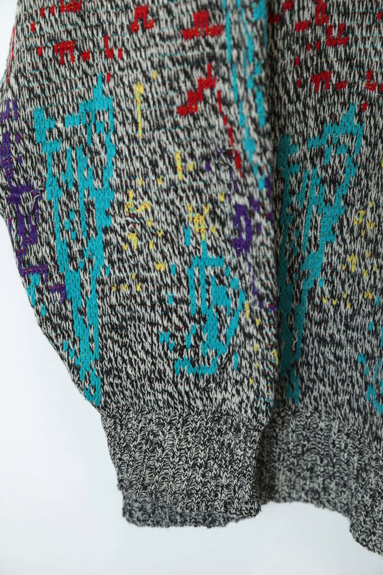 VINTAGE JAQUARD PATTERN SWEATER/L - 画像 (7)
