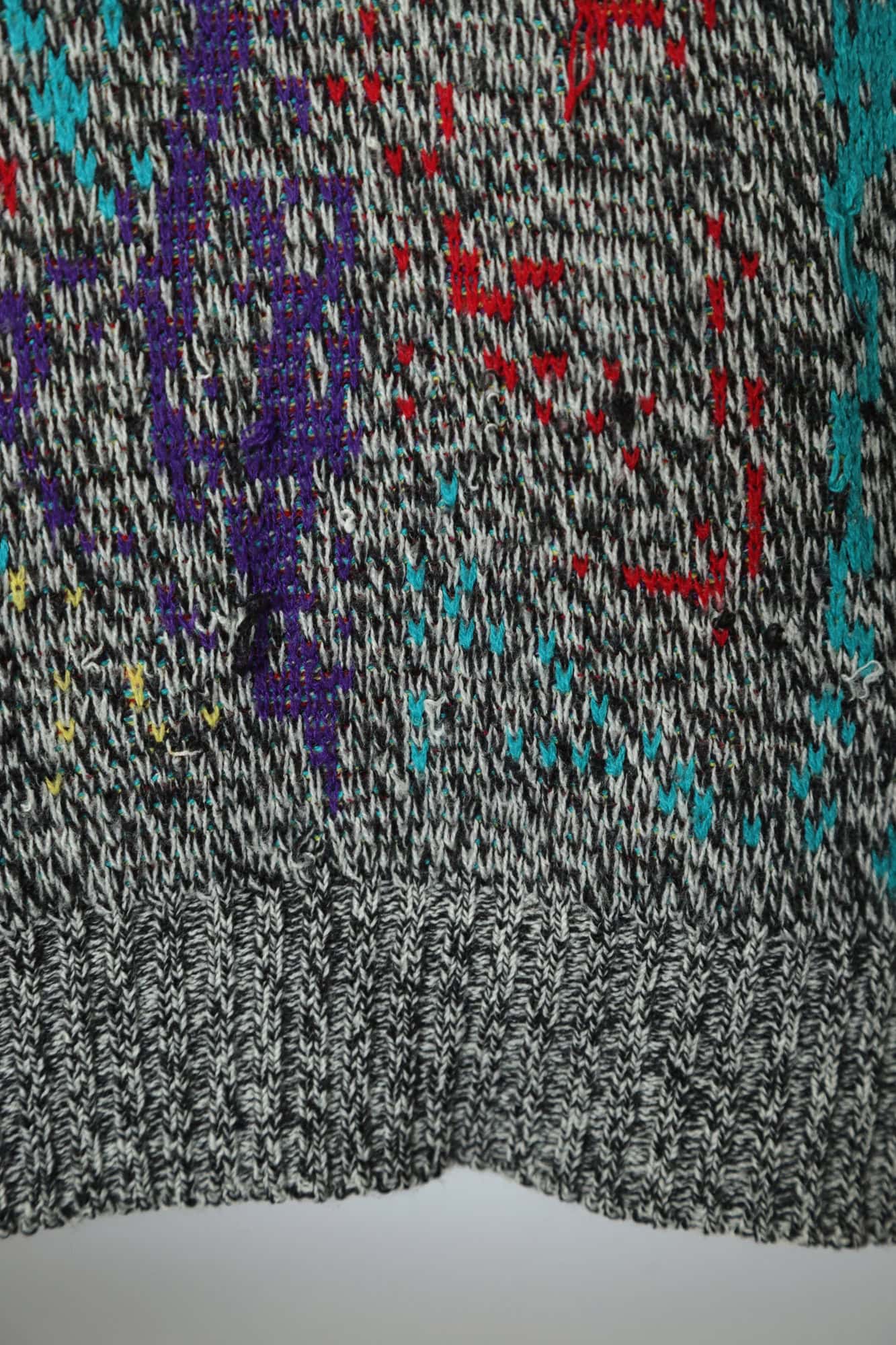 VINTAGE JAQUARD PATTERN SWEATER/L - 画像 (8)