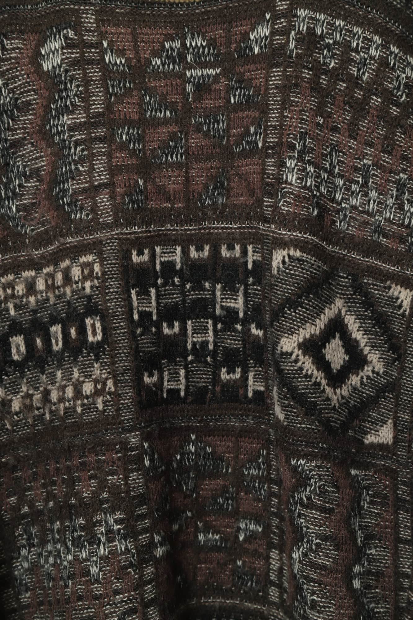 VINTAGE JAQUARD PATTERN SWEATER/XL - 画像 (5)