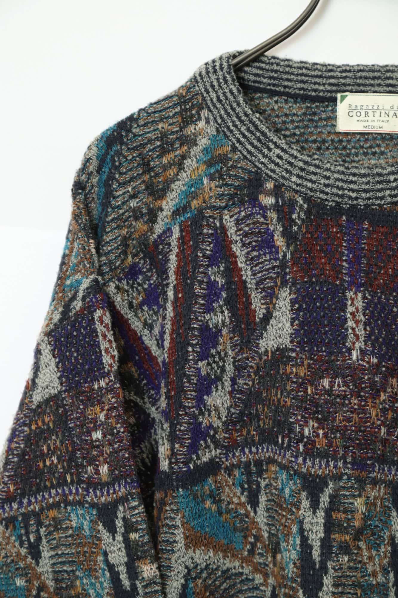 VINTAGE 3D KNITTED SWEATER/L - 画像 (5)