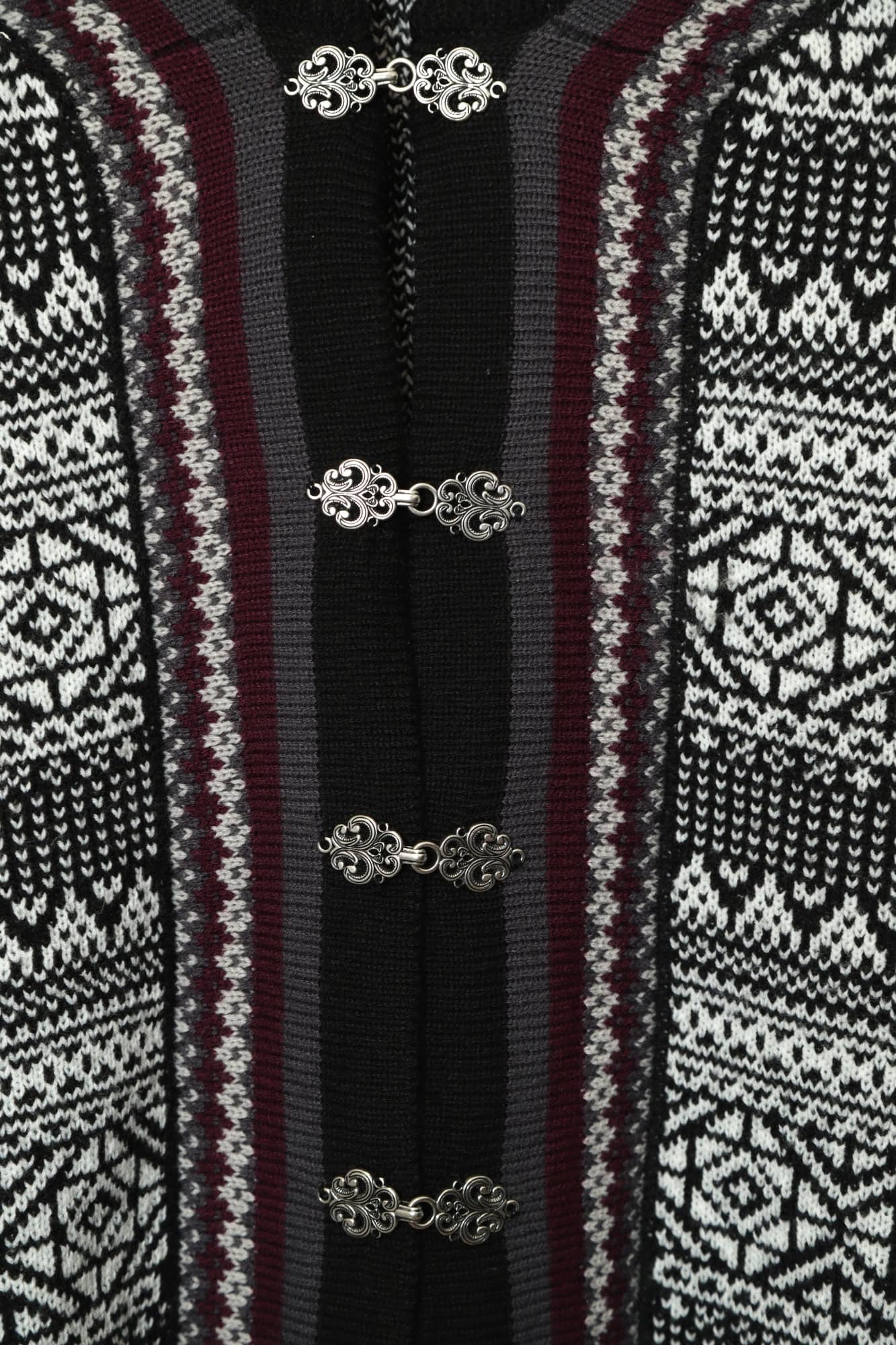Alternative view of VINTAGE PATTERN CARDIGAN/XL