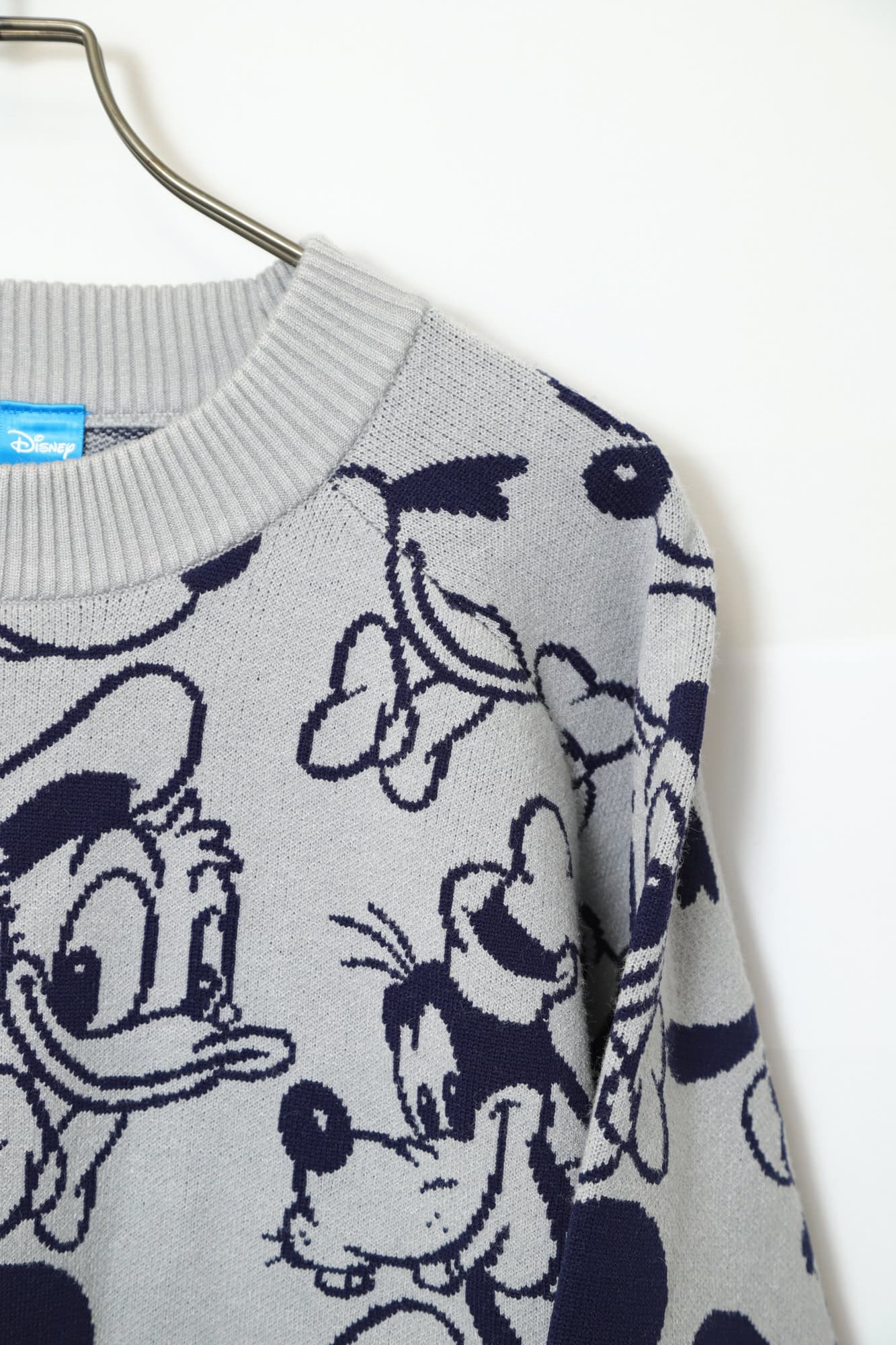 USED DISNEY JAQUARD PATTERN SWEATER/M - 画像 (4)