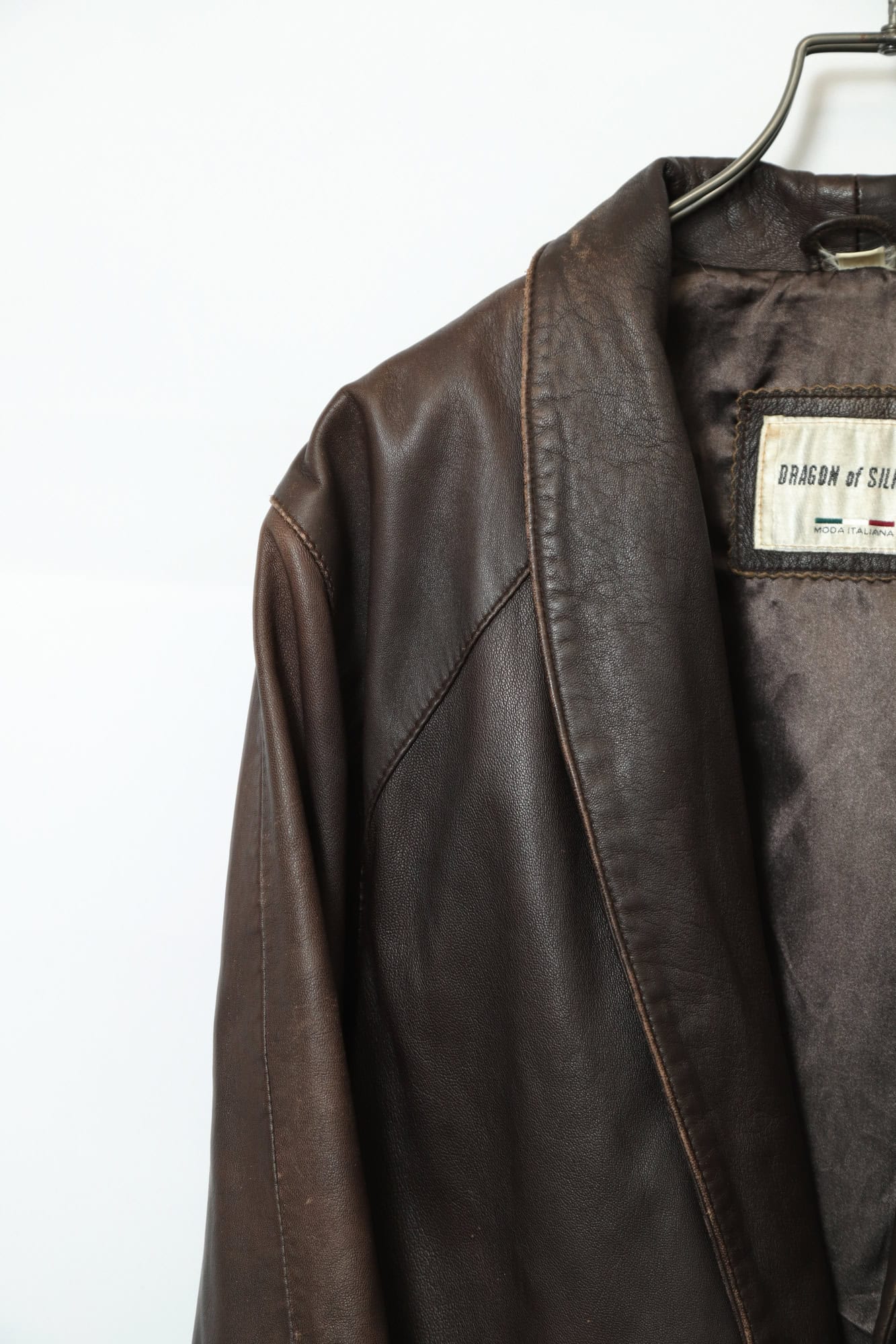 VINTAGE LEATHER COAT/L - 画像 (5)
