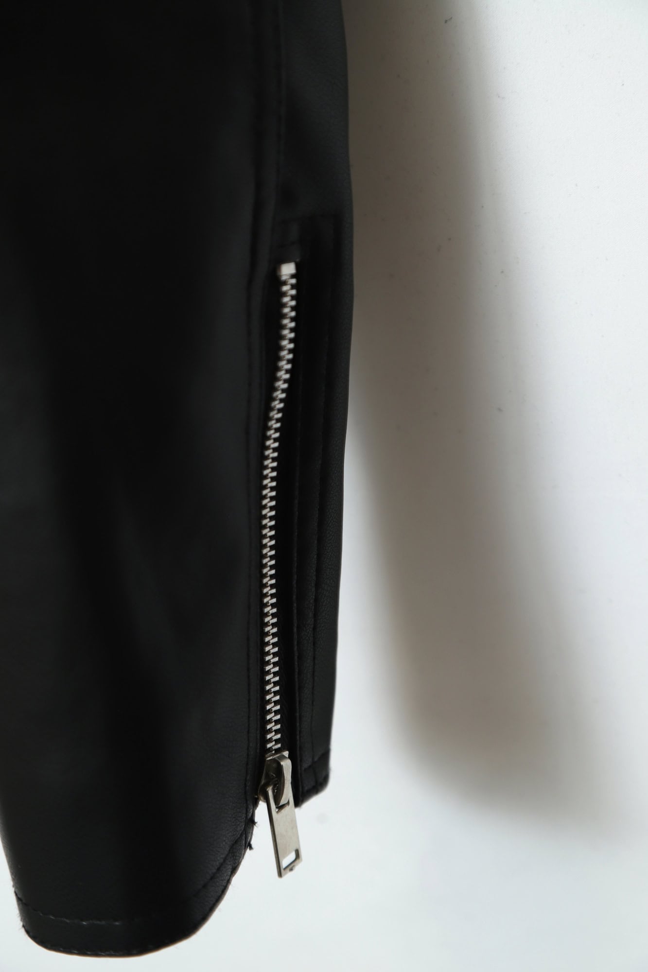 VINTAGE FAKE LEATHER RIDERS JACKET/S - 画像 (8)