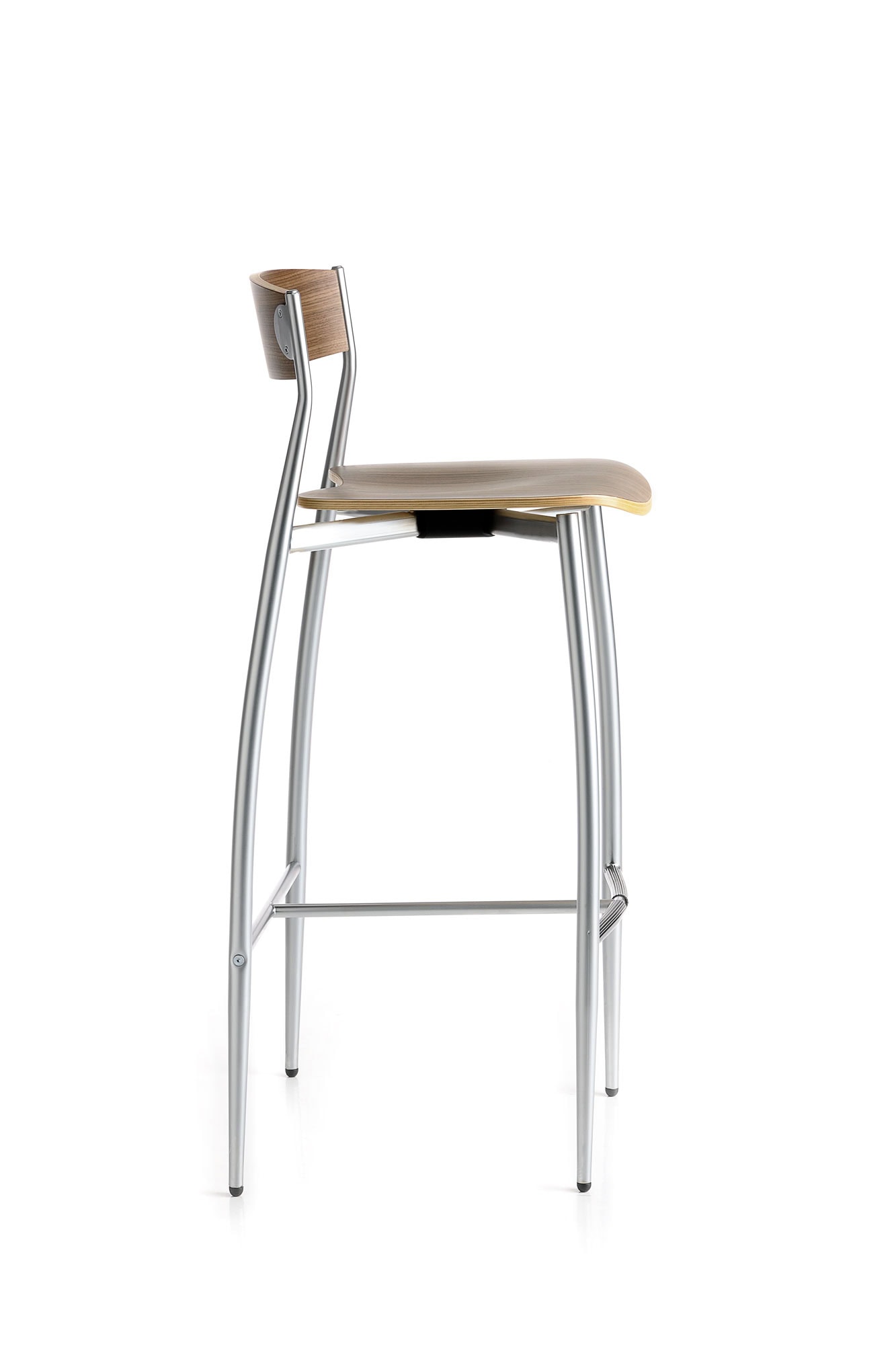 baba sgabello noce di sergio mian per altek italia design