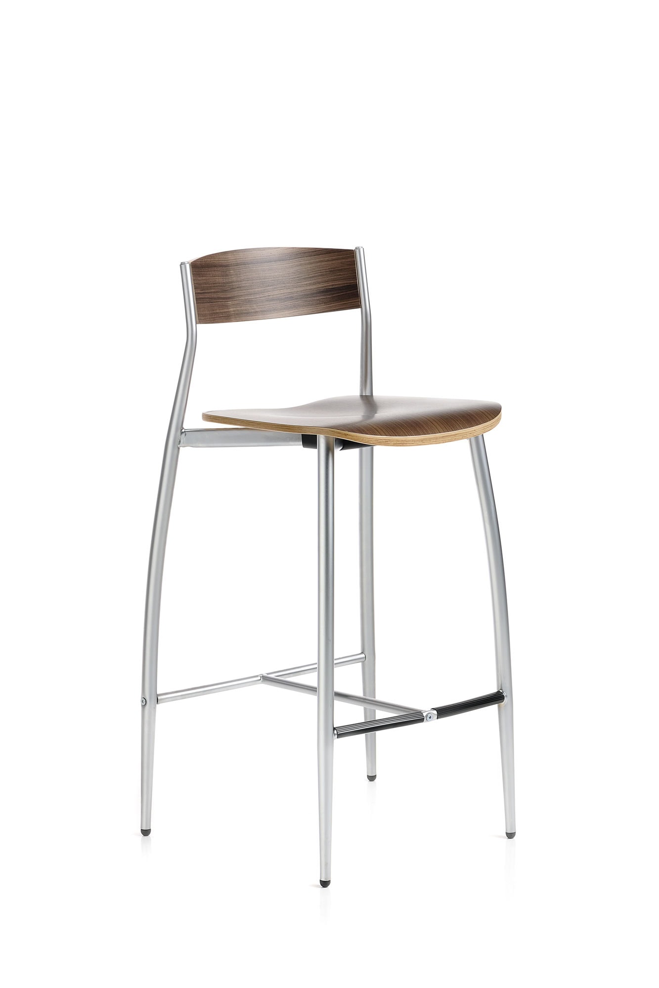 baba sgabello noce di sergio mian per altek italia design
