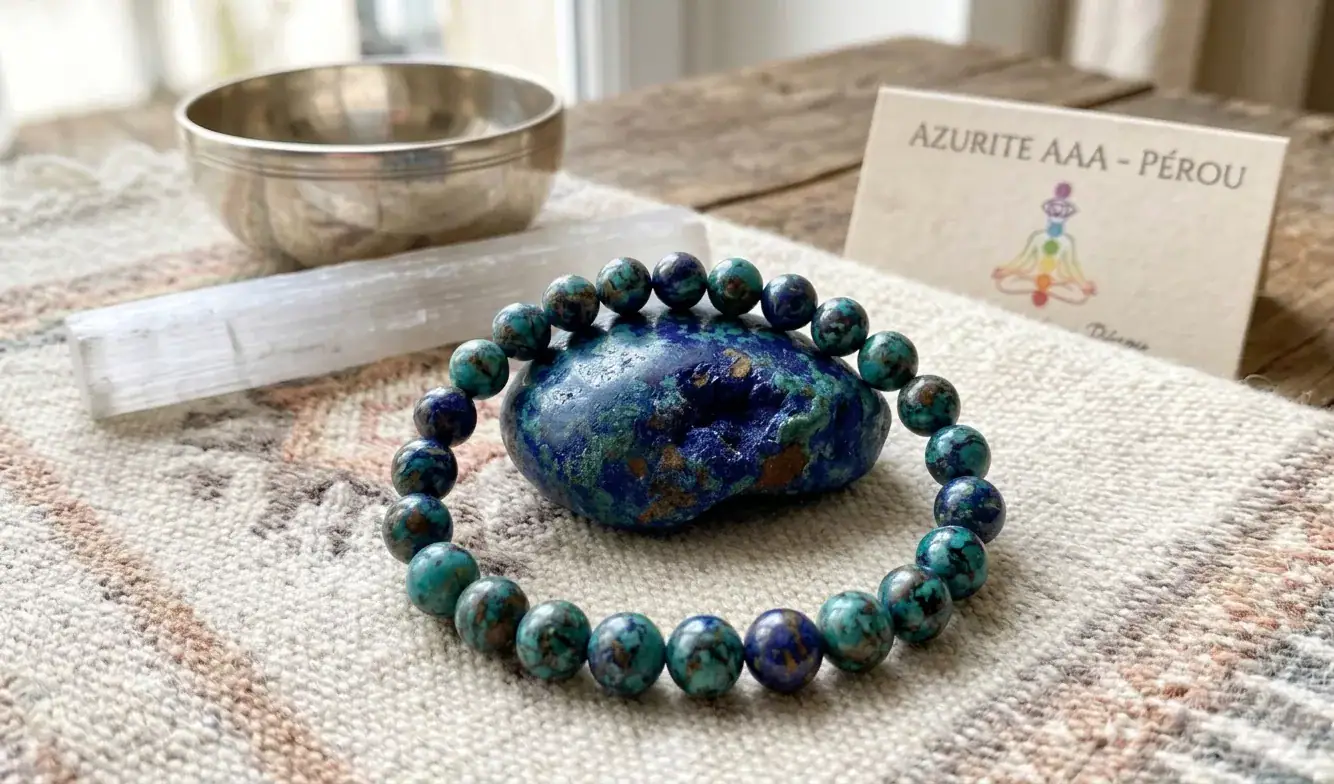 Bracelet azurite AAA