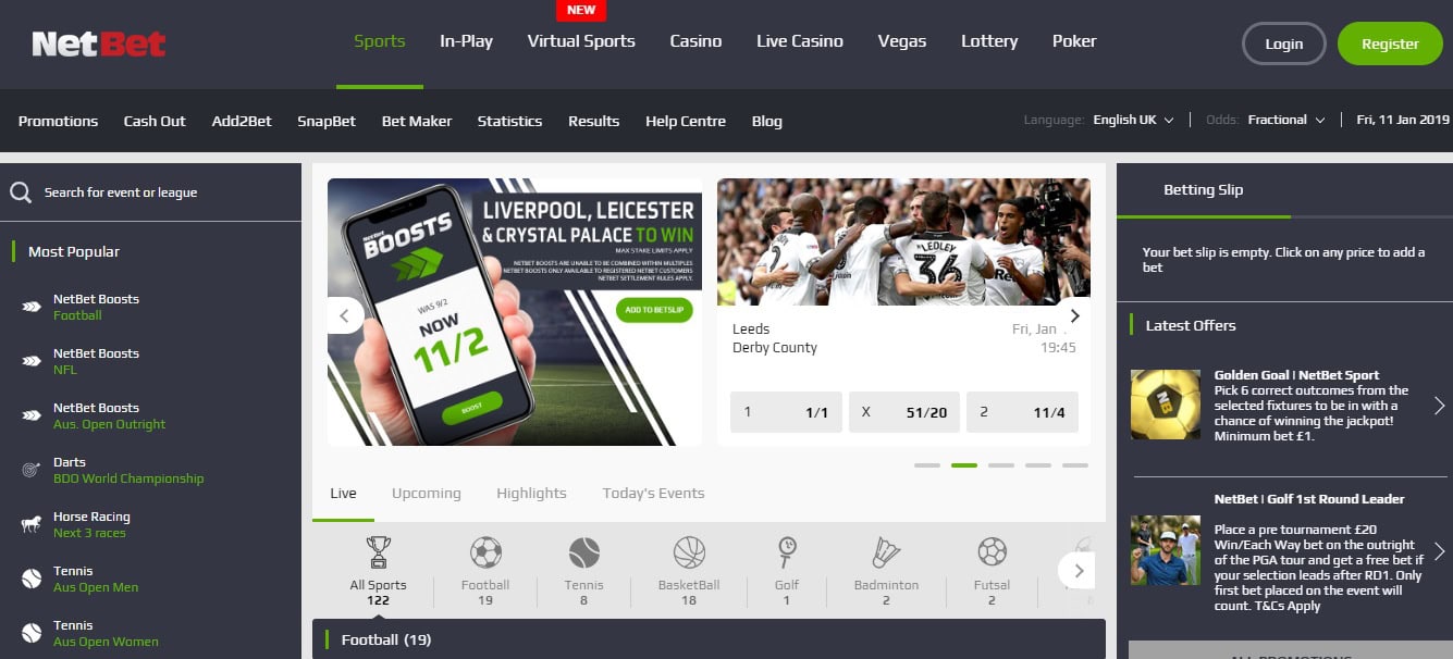 Netbet Bookmaker
