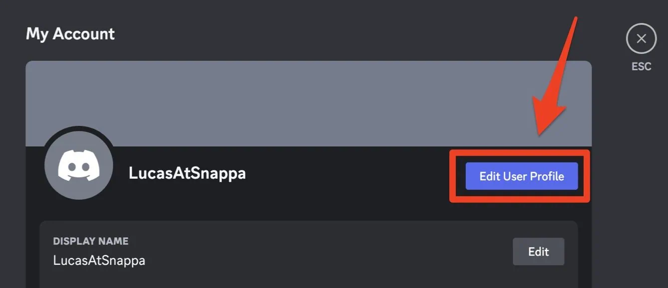How to edit user profile on Discord