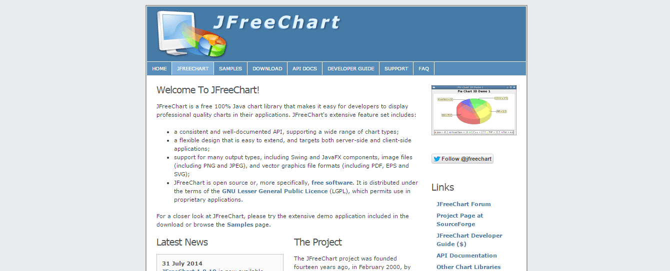 j freechart