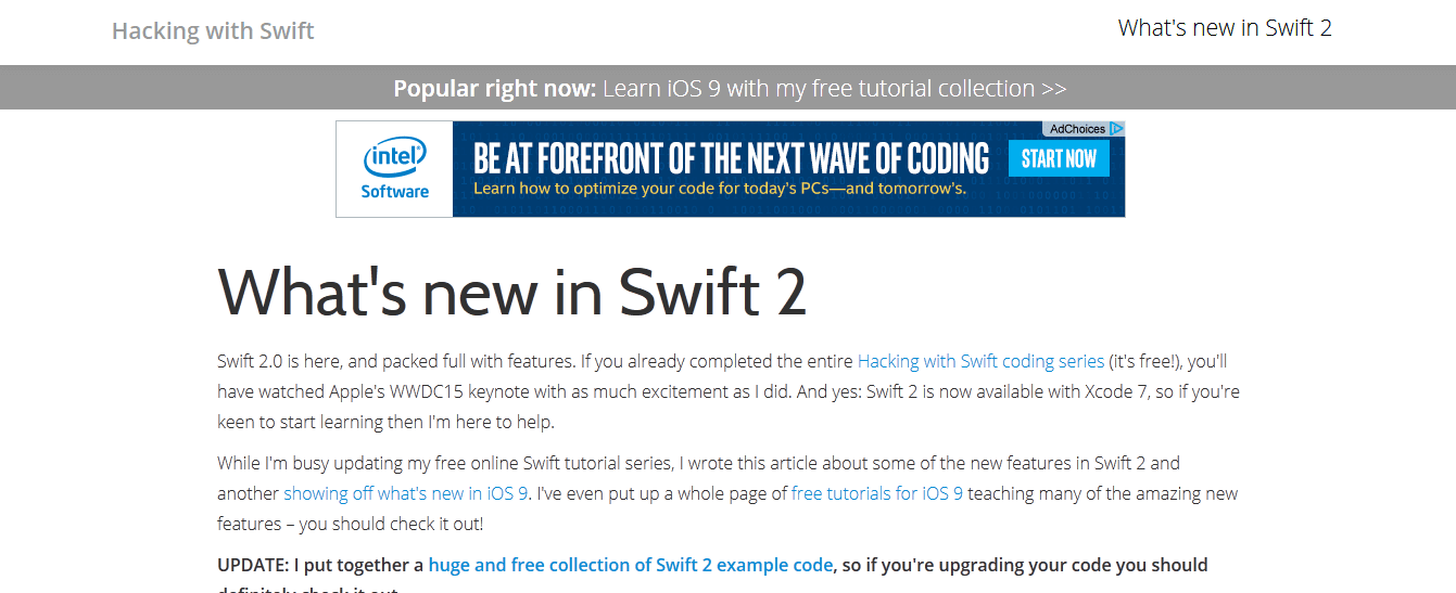Hacking With Swift