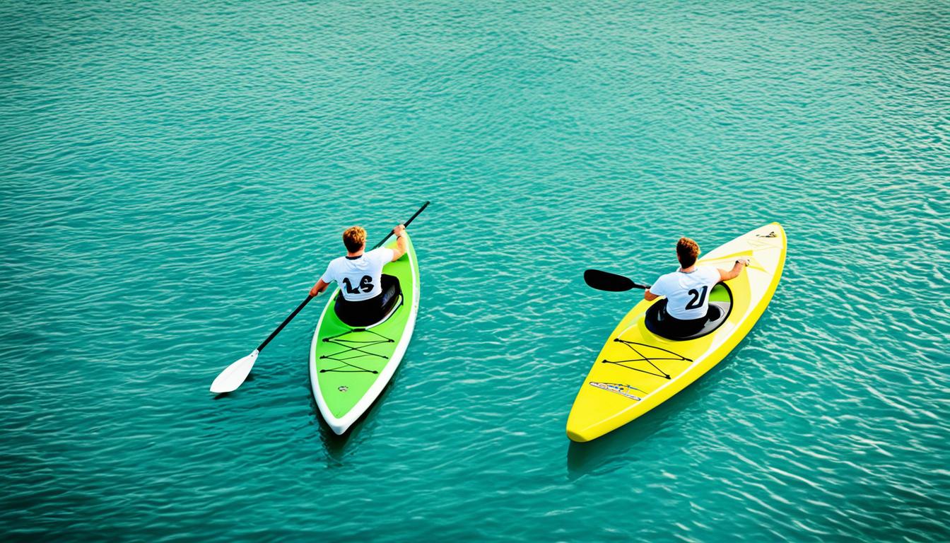 Difference between a paddle and an oar