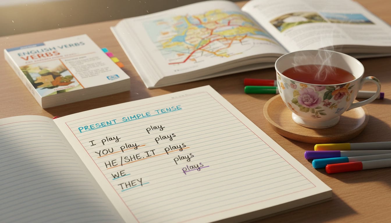 Exercice sur le présent simple en anglais