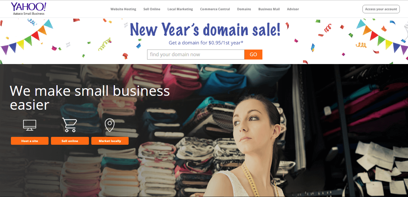 Yahoo SIte Builder