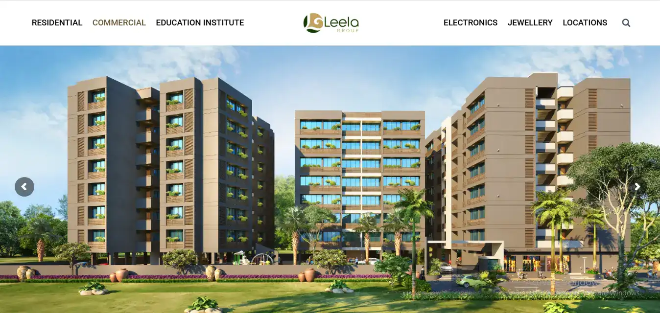 Leela Group real estate website