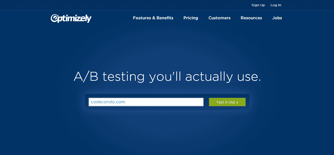 Optimizely A B testing software you ll actually use