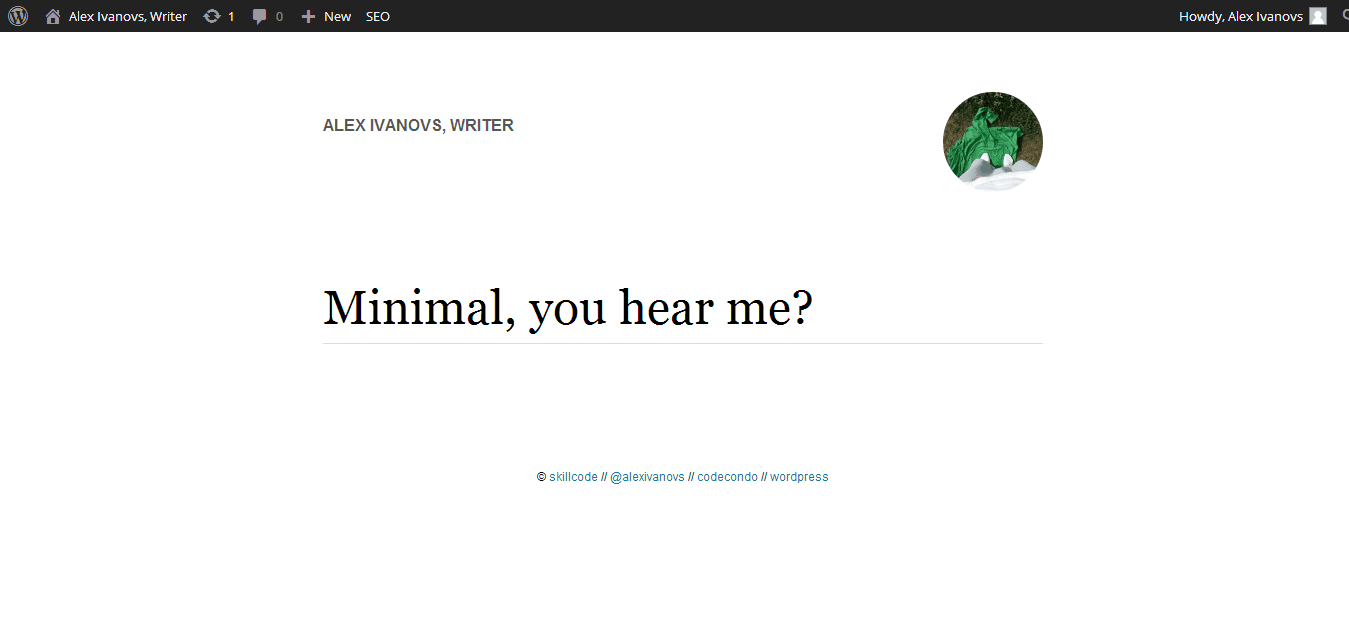 minimal web design