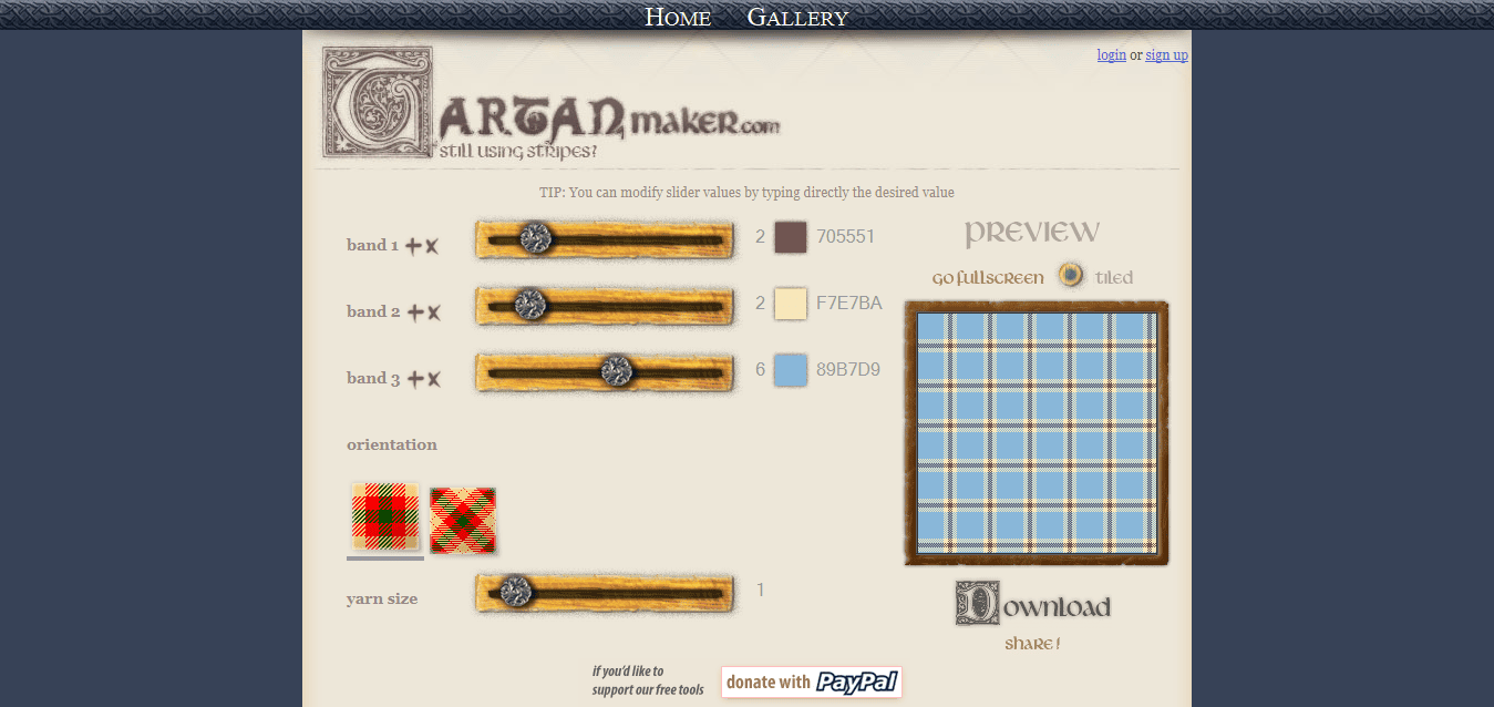 Tartan Designer - Tartan Maker - Tartan Background pattern generator