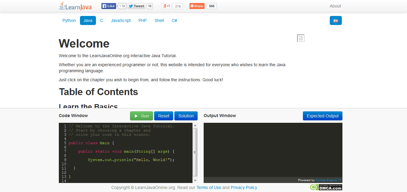 Welcome - Learn Java - Free Interactive Java Tutorial