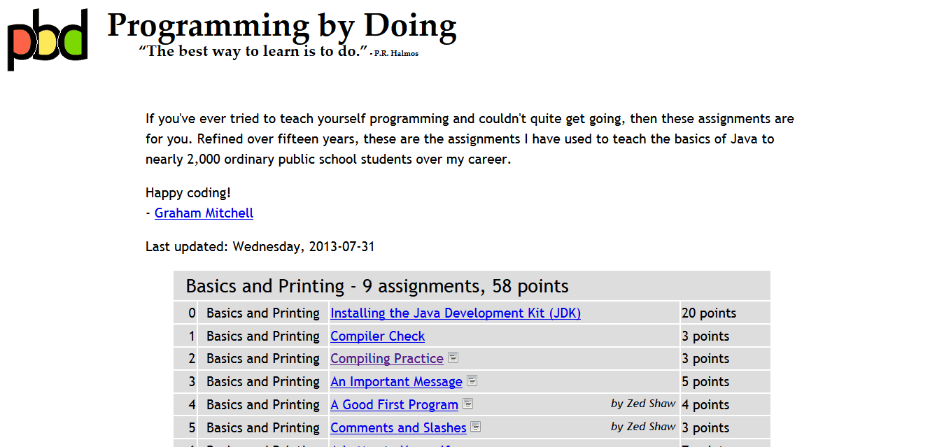 Programming by Doing