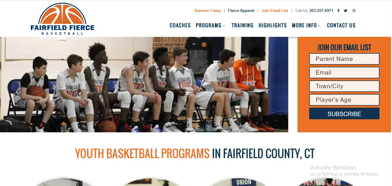 Fairfield Fierce Fitness Website