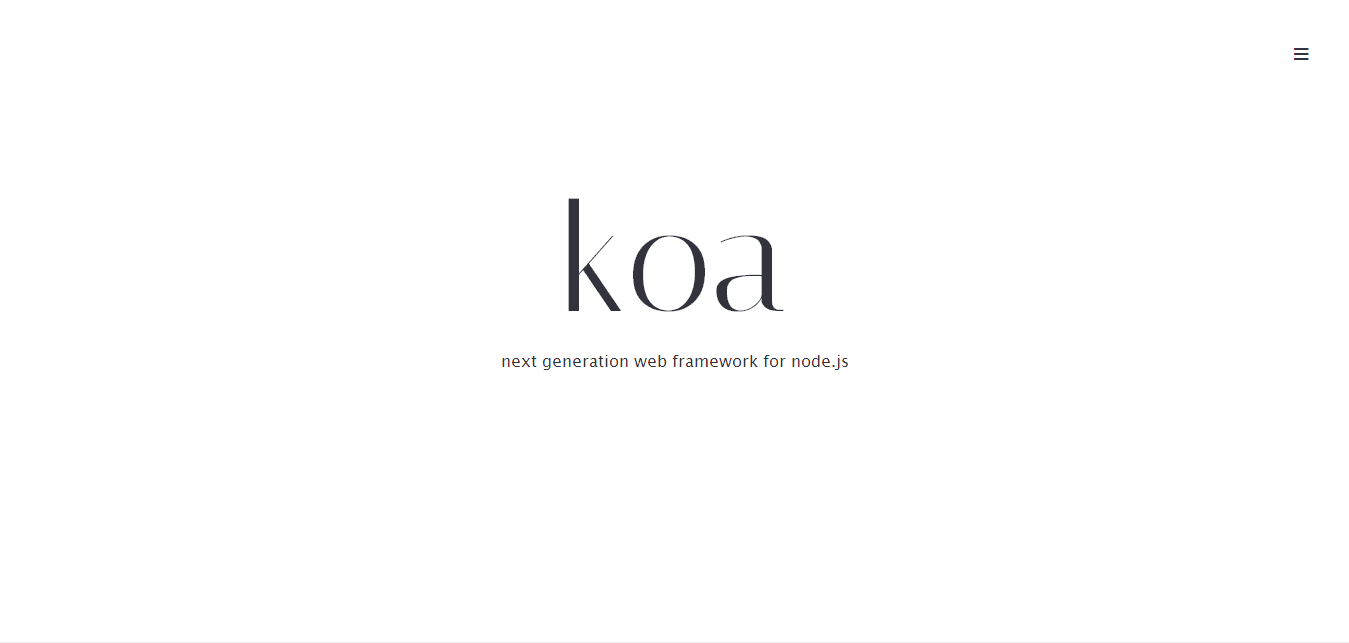 Koa - next generation web framework for node.js
