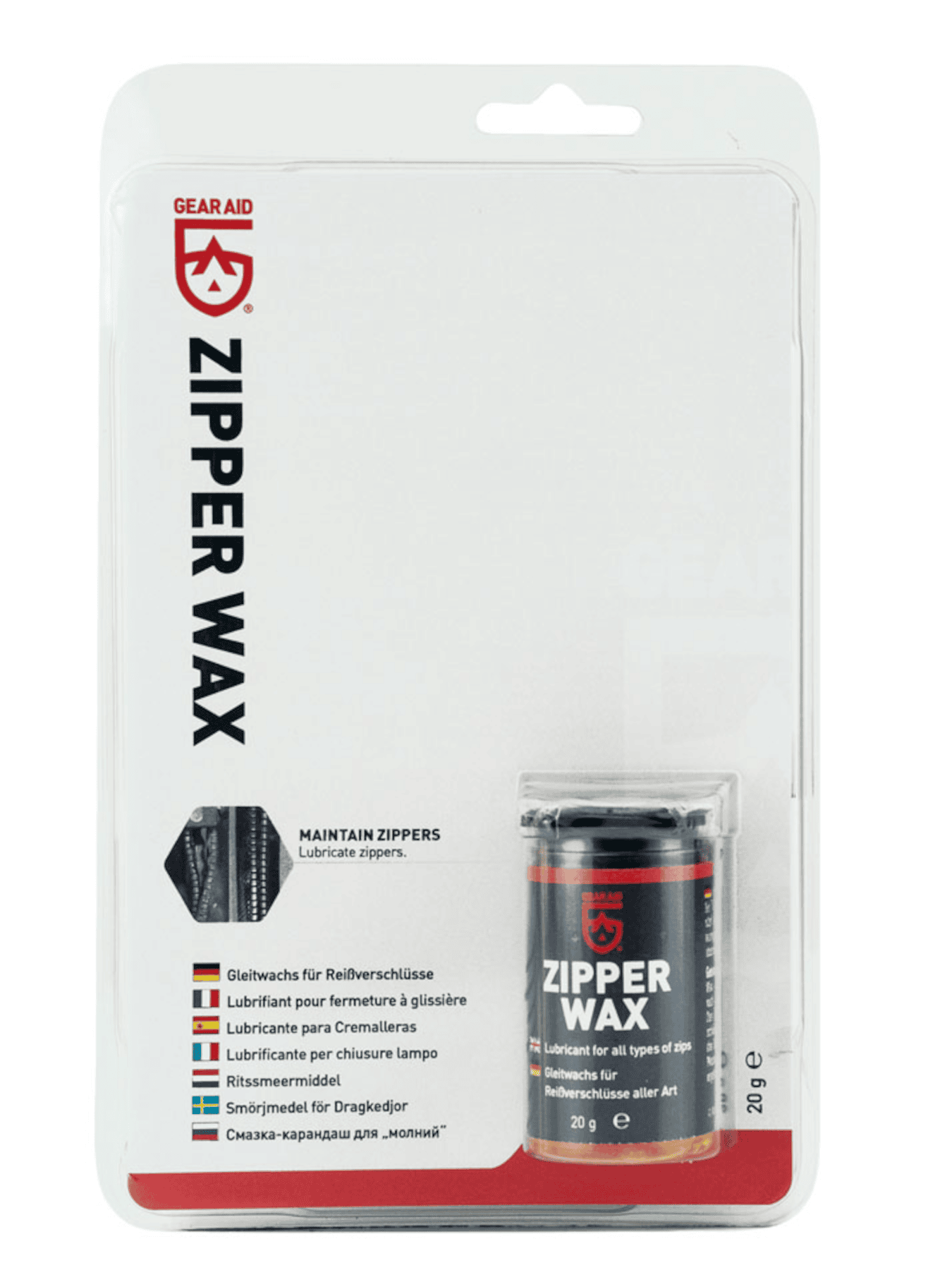 Gear Aid Zipper Wax Max Wax Pflegestift für Tauchanzüge