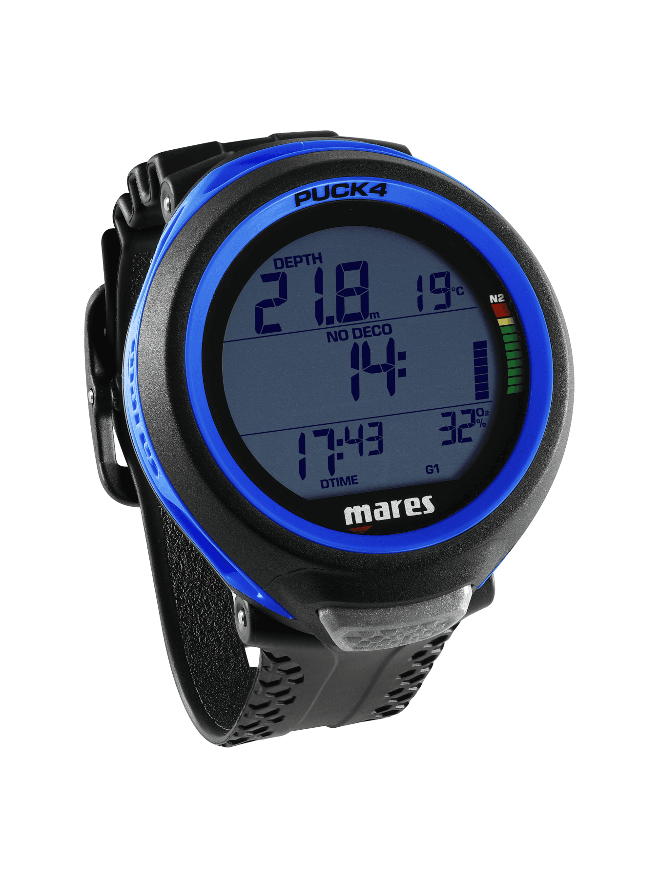 Mares Puck 4 Tauchcomputer mit Bluetooth und Bühlmann Algorithmus