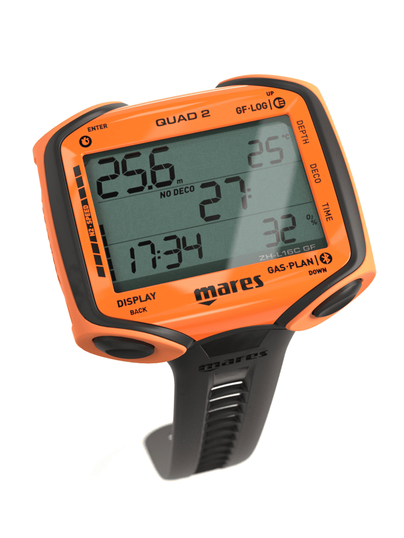 Mares Quad 2 Tauchcomputer großes Display schwarz