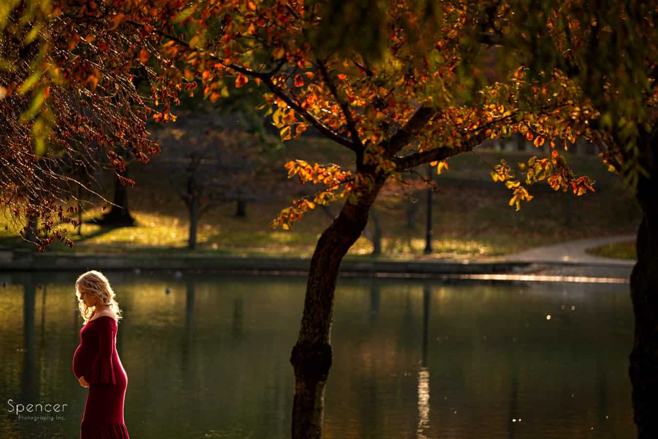 maternity picture in Wade Oval Park Cleveland