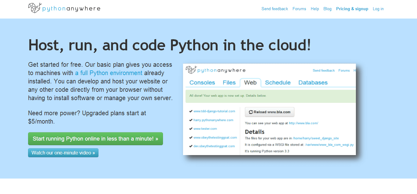 PythonAnywhere