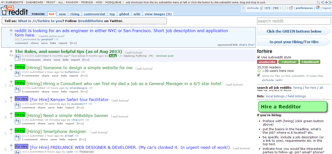 redditors for hire