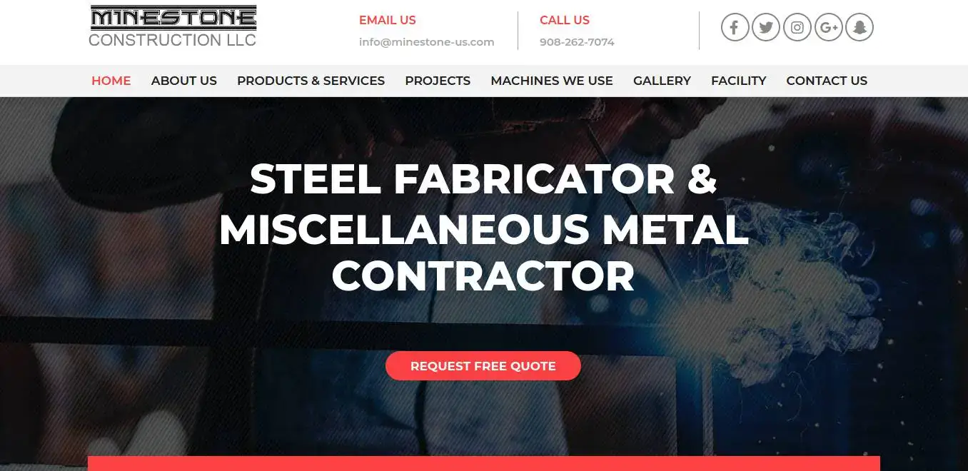 Minestone metal fabrication services