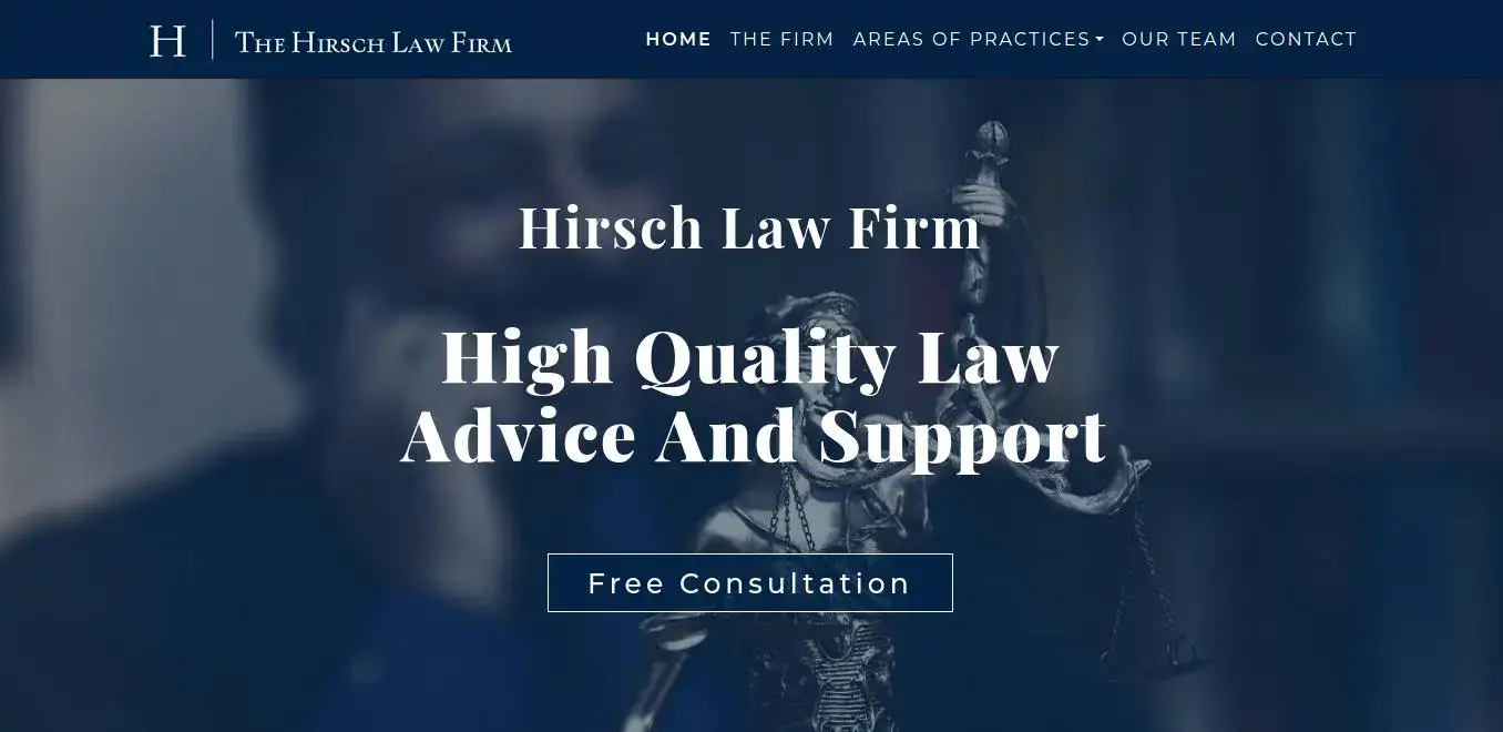 Hirsch Law Website – SMN Digital Consultancy