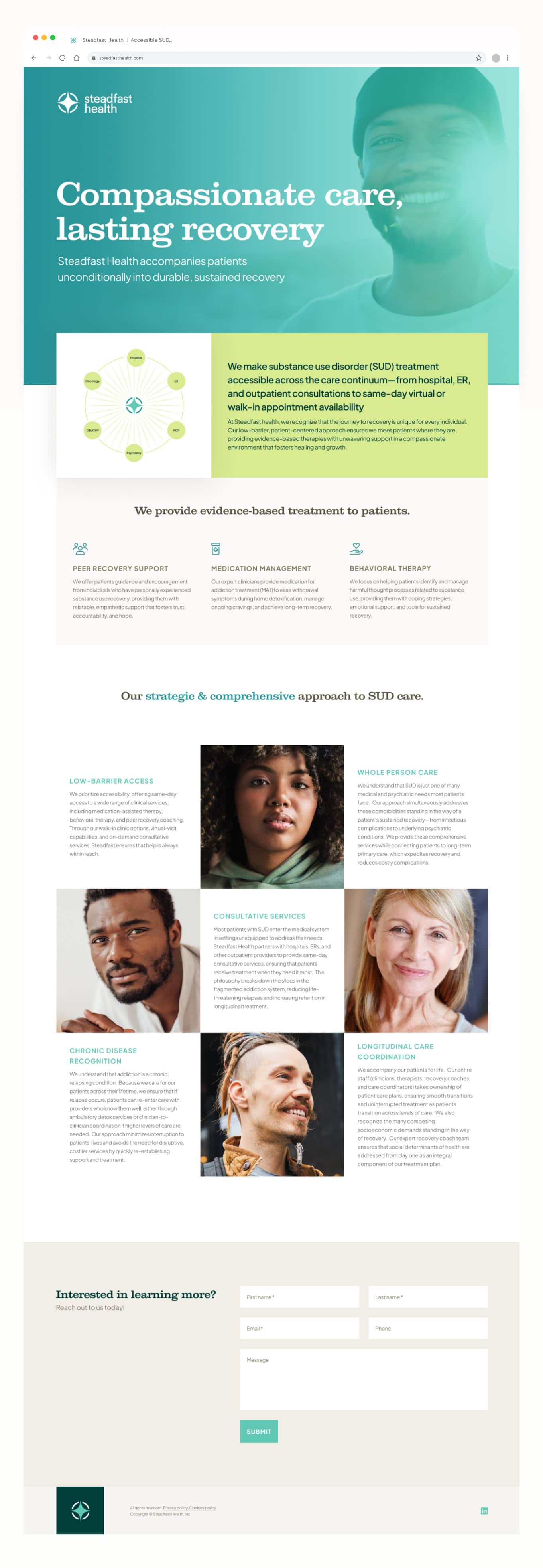 Steadfast Health Website Design