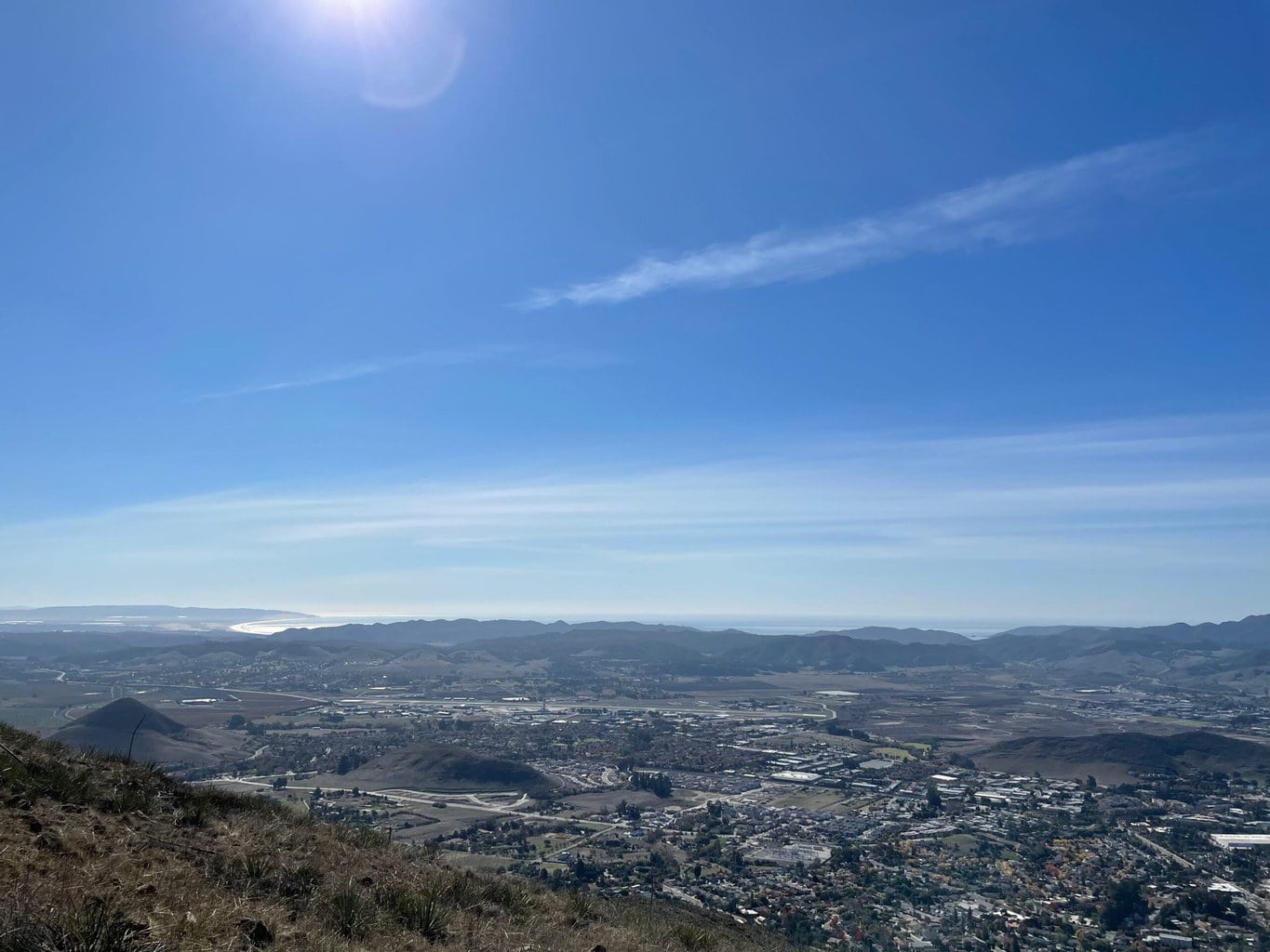 Vue sur SLO et le Pacifique