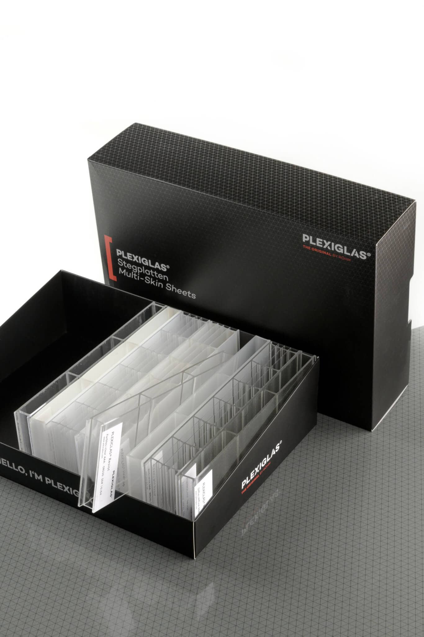 Plexiglas_Musterbox_Stegplatten