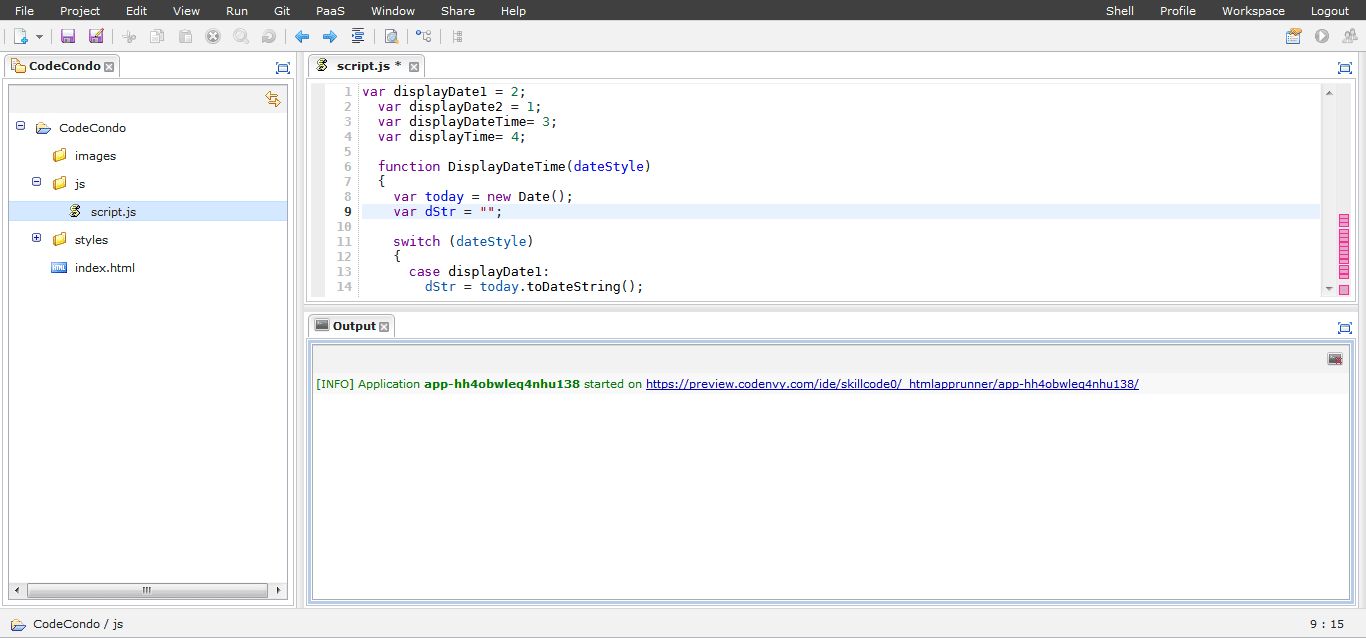 Codenvy IDE