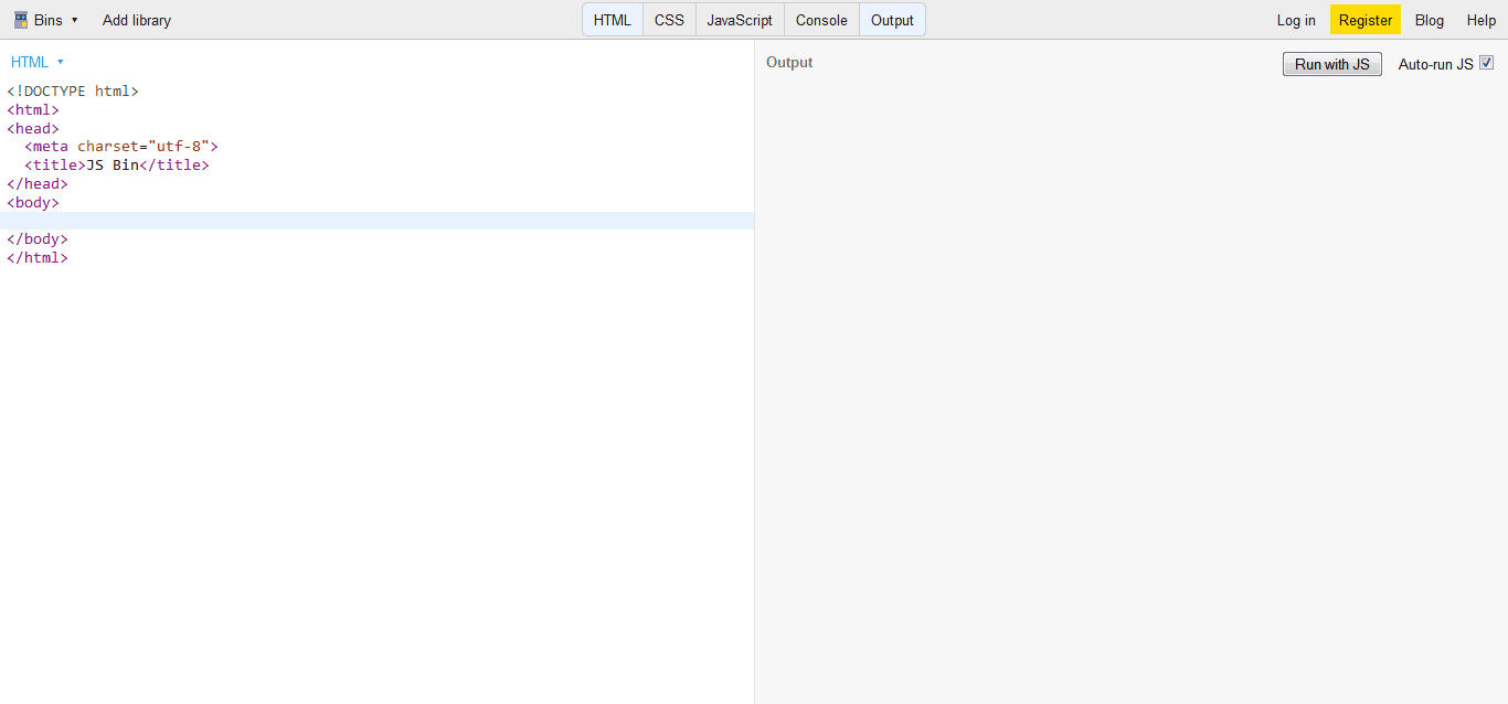 JS Bin - Collaborative JavaScript Debugging