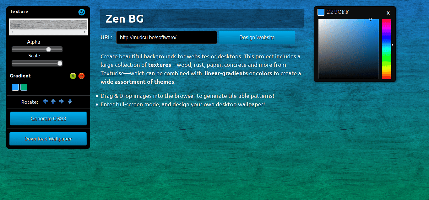 ZenBG—Background Generator