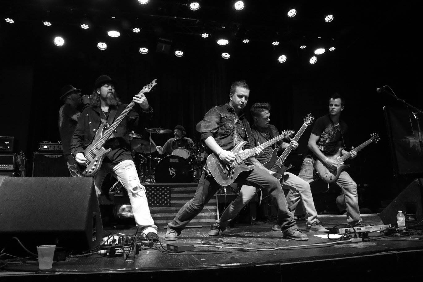 Sean Yeaney, Michael Hayes, Eric Fox, James Brennaman, Steven Tyler Carrell and Jiggy Judy of Pulse perform at Durty Nellie's in Chicago on the No Fate Tour.