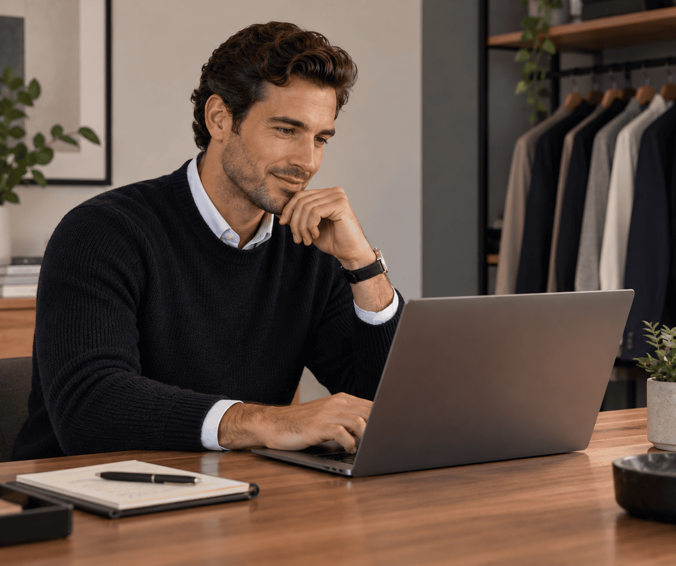 Hourly men's personal shopper and virtual style advice consultation