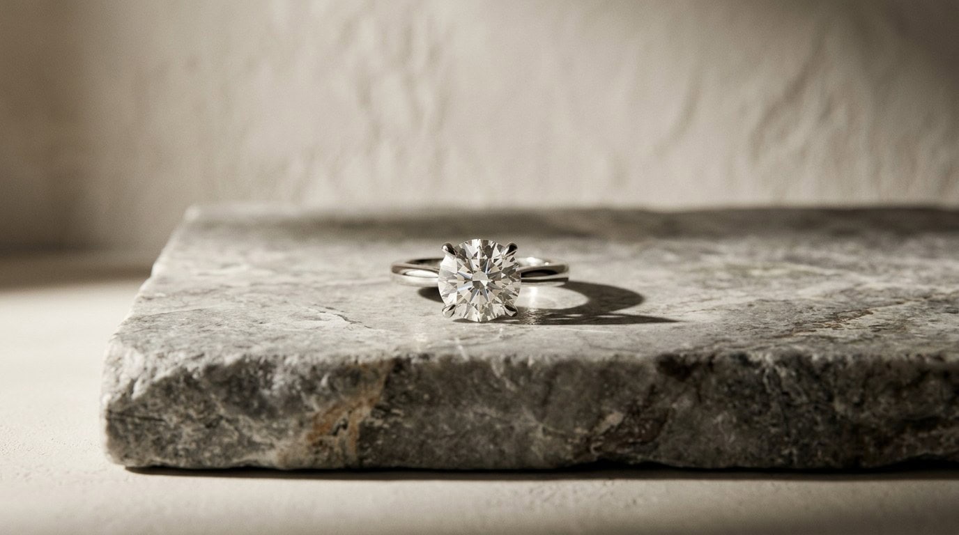 Azena 3ct Lab Diamond Round Brilliant